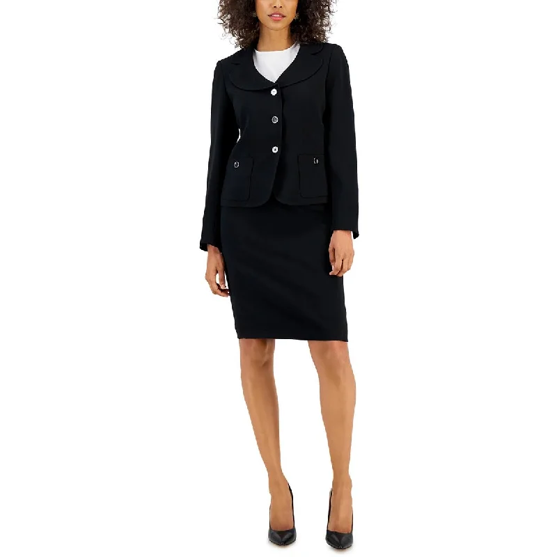 Nipon Boutique Womens Collared Pencil Skirt Three-Button Suit Dark color unclassified dresses Nipon Boutique Womens Collared Pencil Skirt Three-Button Suit Dark color unclassified dresses