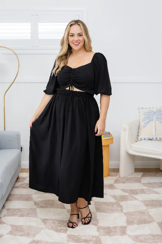 Pippa Cut Out Dress in Black Y2K unclassified dresses