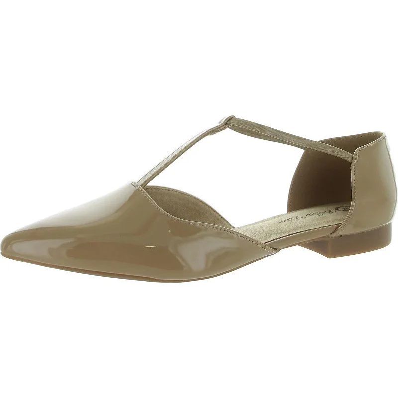Bella Vita Womens Darby Patent Pointed Toe Ankle Strap Neutral tone unclassified dresses